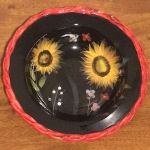 Sunflower ceramic bowl